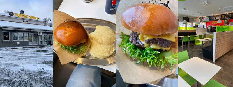 Gott mos sticker ut på Burger Space