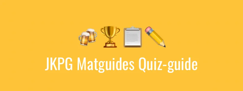 JKPG Matguide tipsar – Jönköpings (enda) quizguide