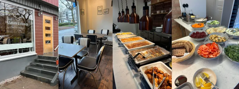En arbetarlunch på Husman & Vänner i Huskvarna
