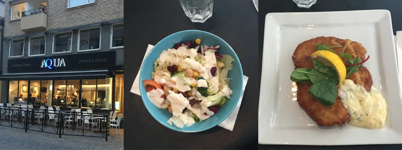 En schnitzlig lunch på Aqua