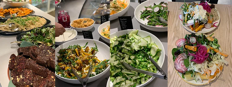 Färgrik men smaklös buffé på Hälsokällan
