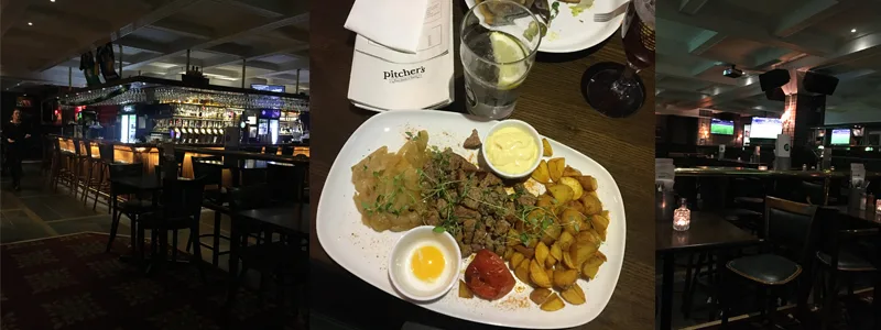 Grillkrydda och rejäl portion – middag på sportbar
