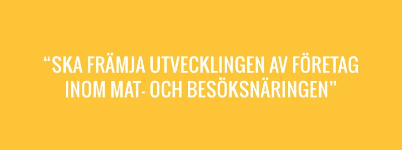 Målet: Vidareutveckla hela regionens matkultur