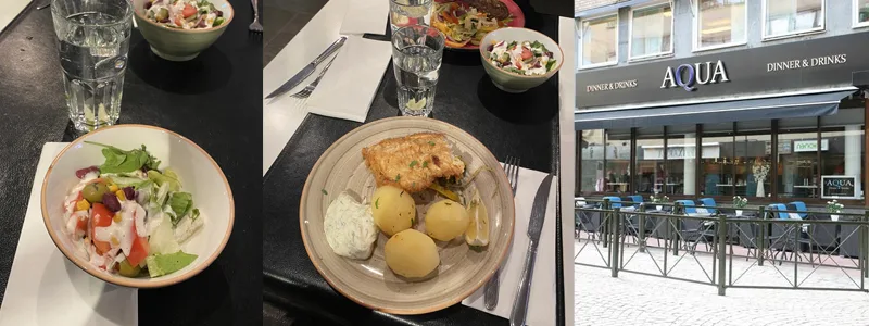 Energigivande lunchsorl på Aqua Dinner & Drinks