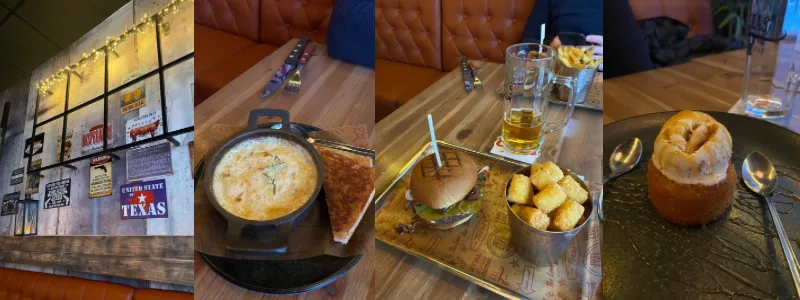 Spretiga smaker i USA-inspirerad miljö hos Texas Longhorn